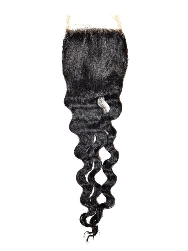 LDB Collections Brazilian Loose Wave 4x4 Transparent Closure