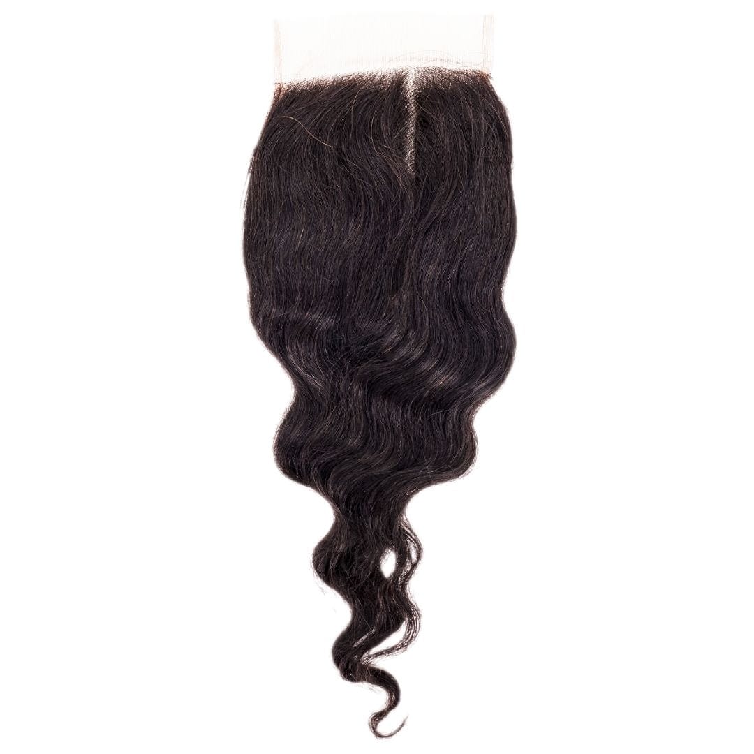 LDB Collections Brazilian Loose Wave 4x4 Transparent Closure