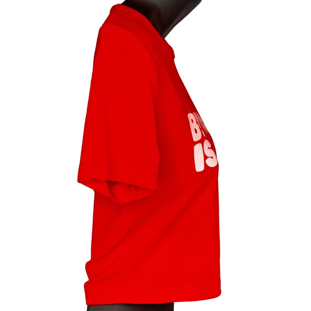 LDB Collections M / Red “Unisex Fashion Graphic Red Tee: B*Tches Is Weird”