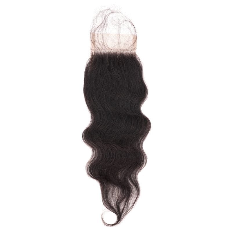 LDB Collections Raw Indian Curly 5x5 Transparent Closure