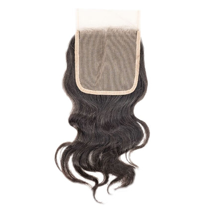 LDB Collections Raw Indian Wavy 4x4 Transparent Closure