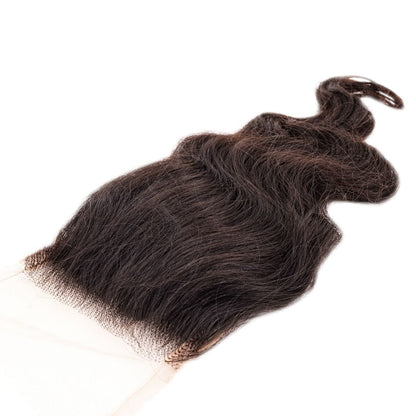 LDB Collections Raw Indian Wavy 4x4 Transparent Closure