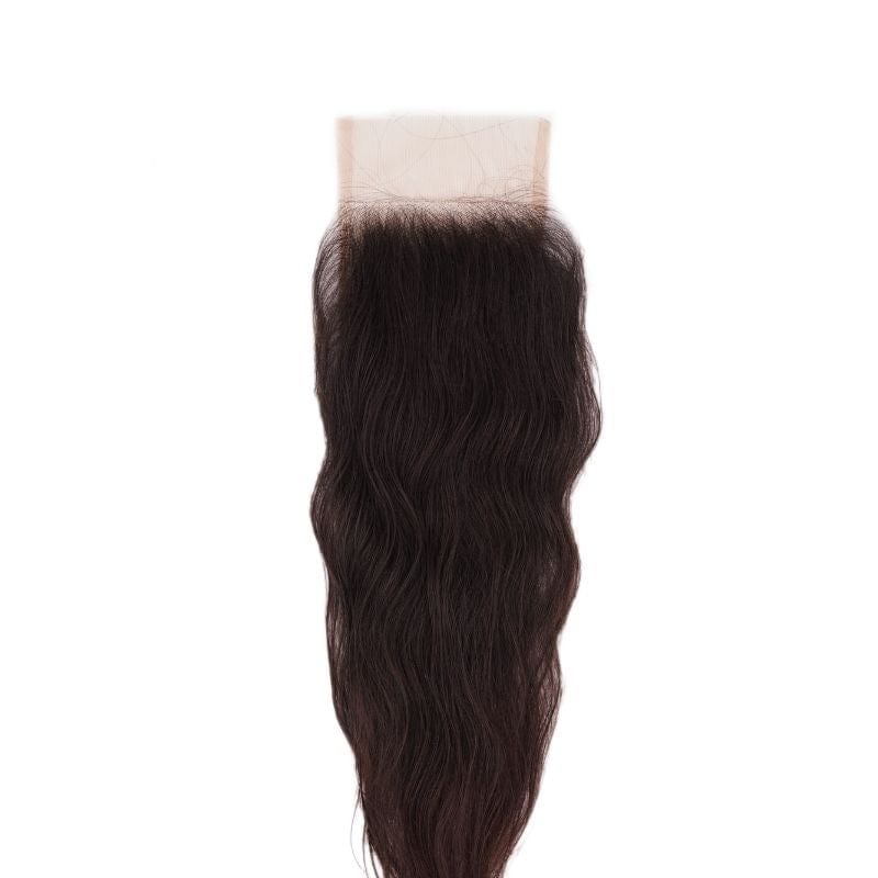 LDB Collections Raw Indian Wavy 4x4 Transparent Closure