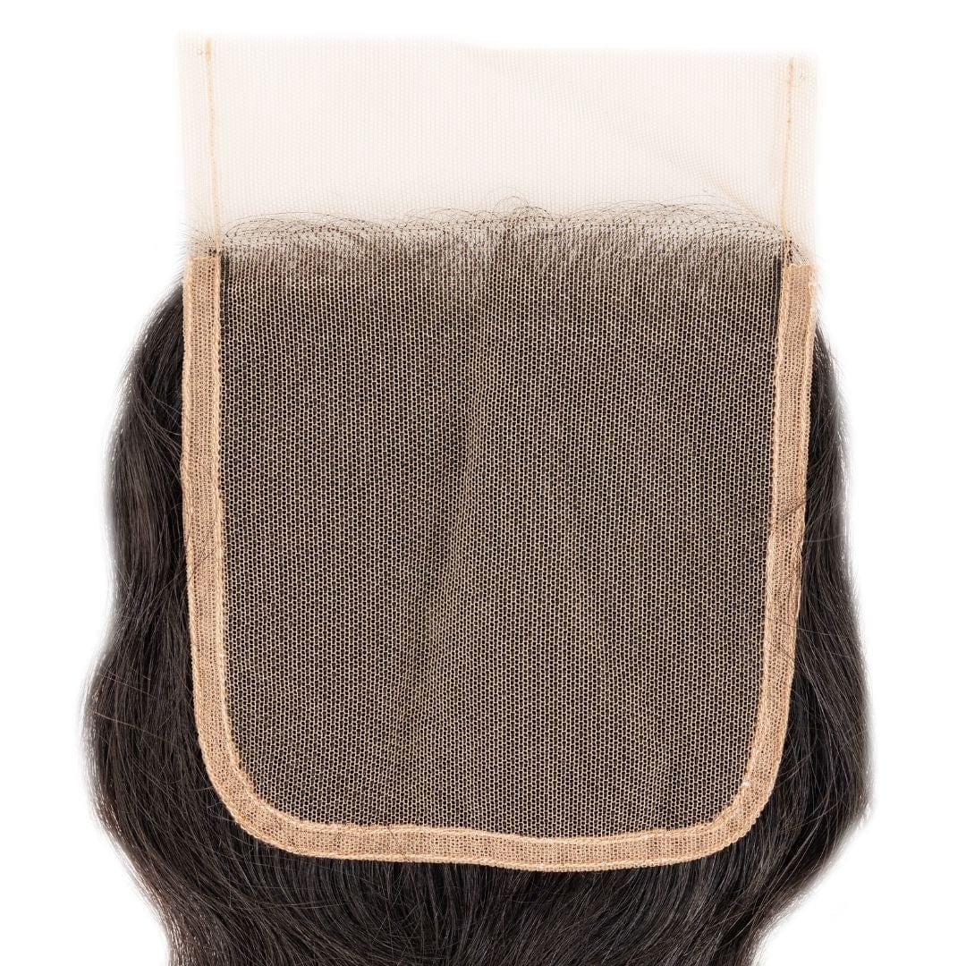 LDB Collections Raw Indian Wavy 4x4 Transparent Closure