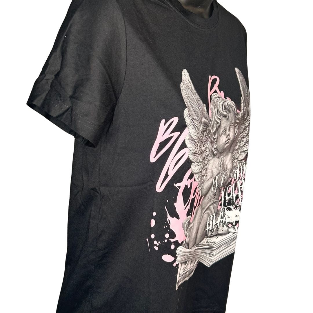 LDB Collections XS “Wings, Words, and Whimsy Black Tee”